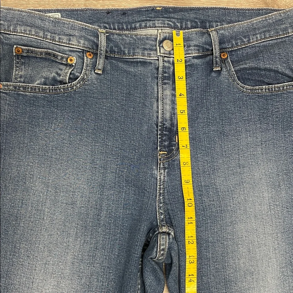 NWOT Gap Vintage Slim Mid Rise Raw Hem Medium Indigo Denim Jeans 34 / 18R